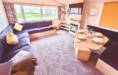 Caravan Front Room and Dining Room