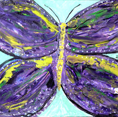 BUTTERFLY, PURPLE BUTTERFLY, ABSTRACTS