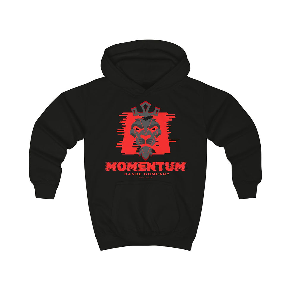 Kids Red Momentum Logo Hoodie