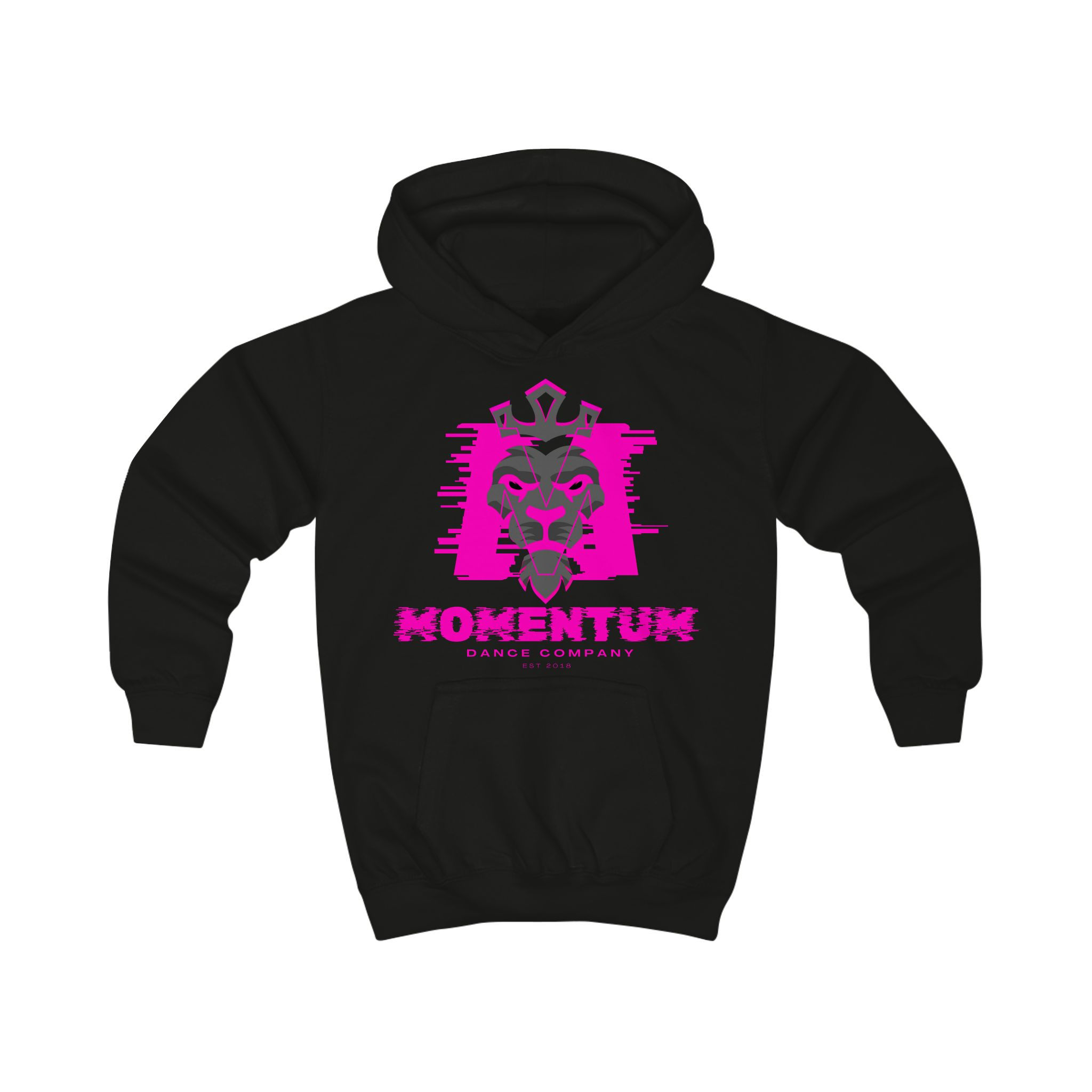 Kids Pink Momentum Logo Hoodie