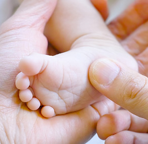 Neugeborene Baby-Fuß