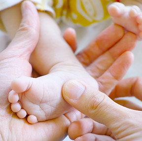Baby voetmassage