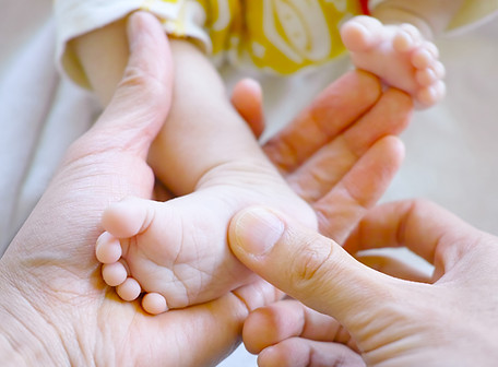 Baby foot massage