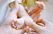 Baby foot massage