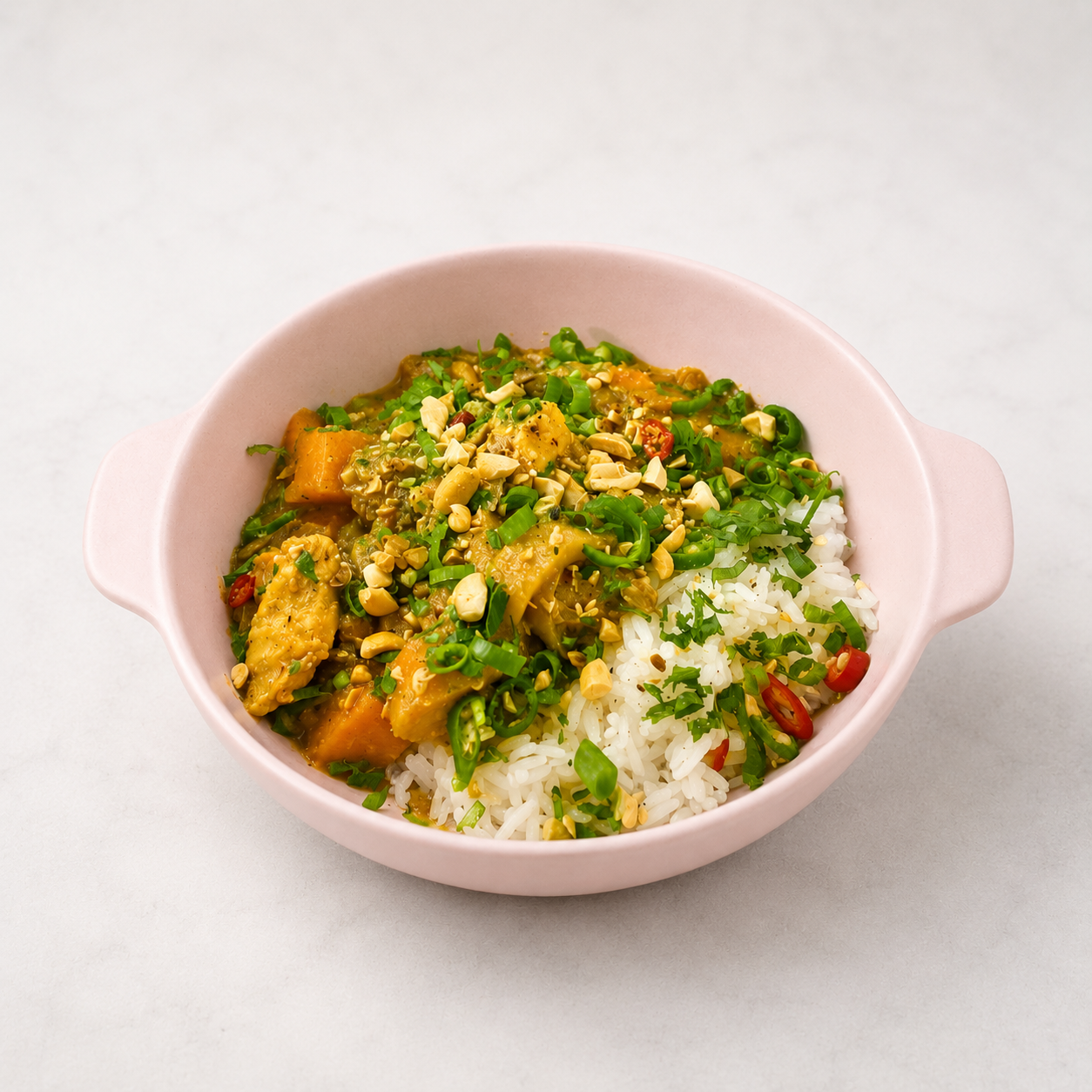 Thai Yellow Coconut Curry: Chicken, Potato, Zucchini