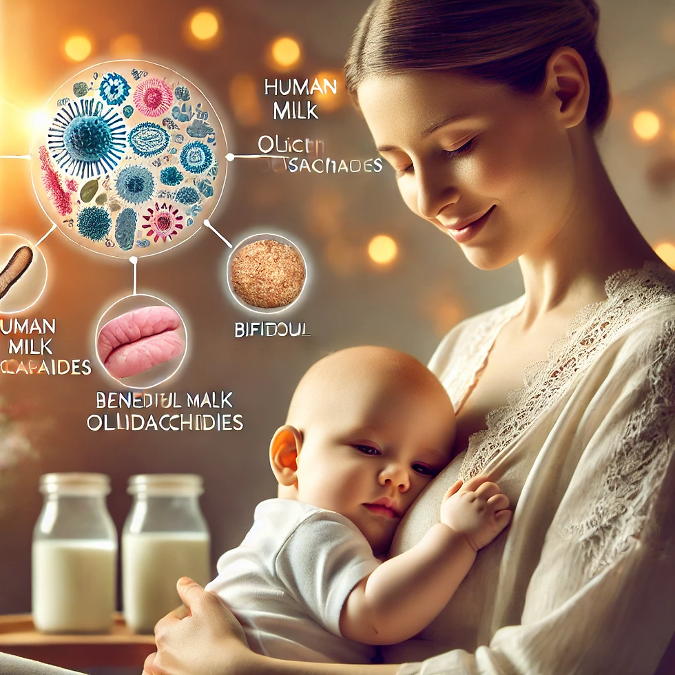 모유의 인간유래올리고당(HMOs)으로 아기의 장 건강과 면역력을 강화하는 웰니스 효과