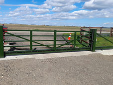5.0m SlimLine Cantilever Farm Gate | Manea, steel cantilever sliding automated farm gate, residential and commercial metal electric gates, UK Farm Gates