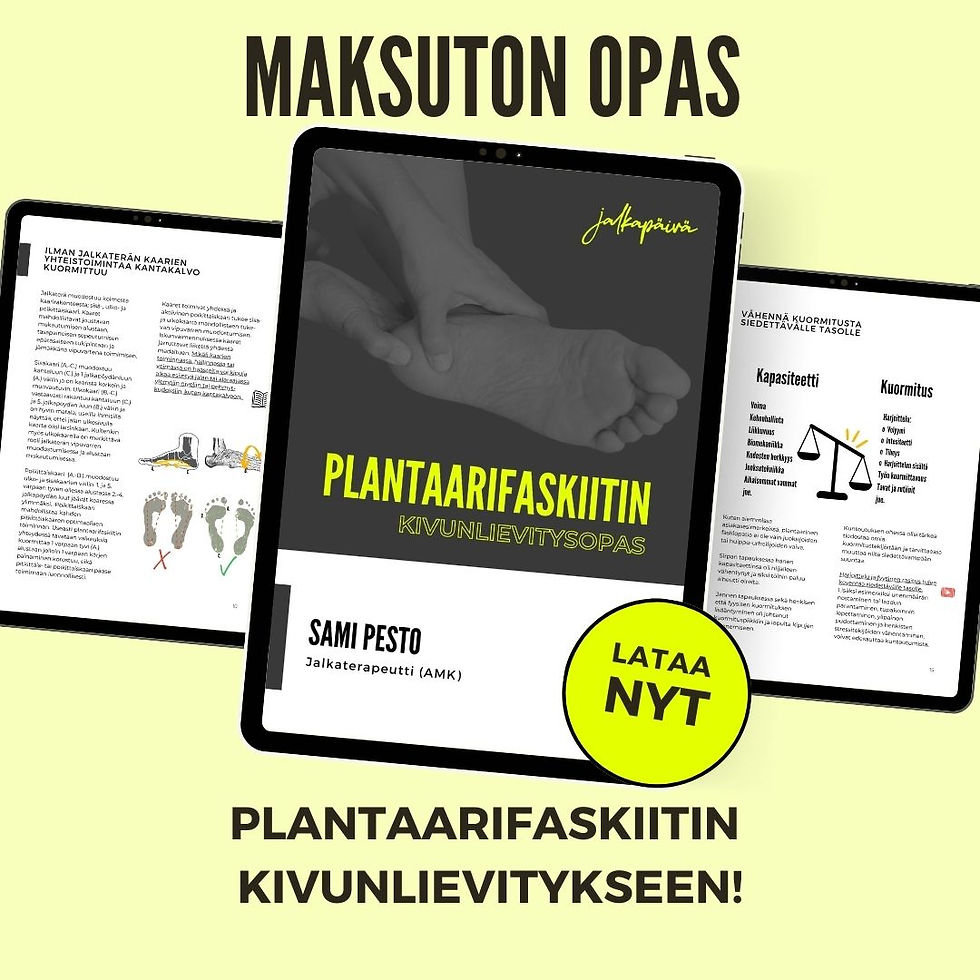 Plantaarifaskiitti kivunlevitys opas