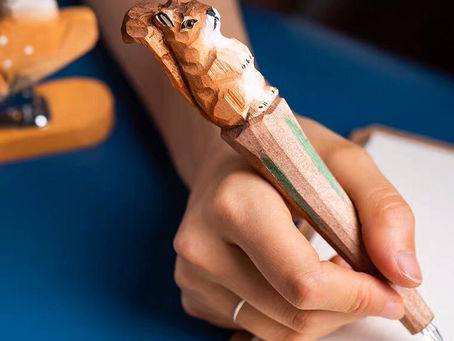 Handmade wooden animals