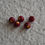 Thumbnail: Painted wooden beads 5pk - Christmas Bells
