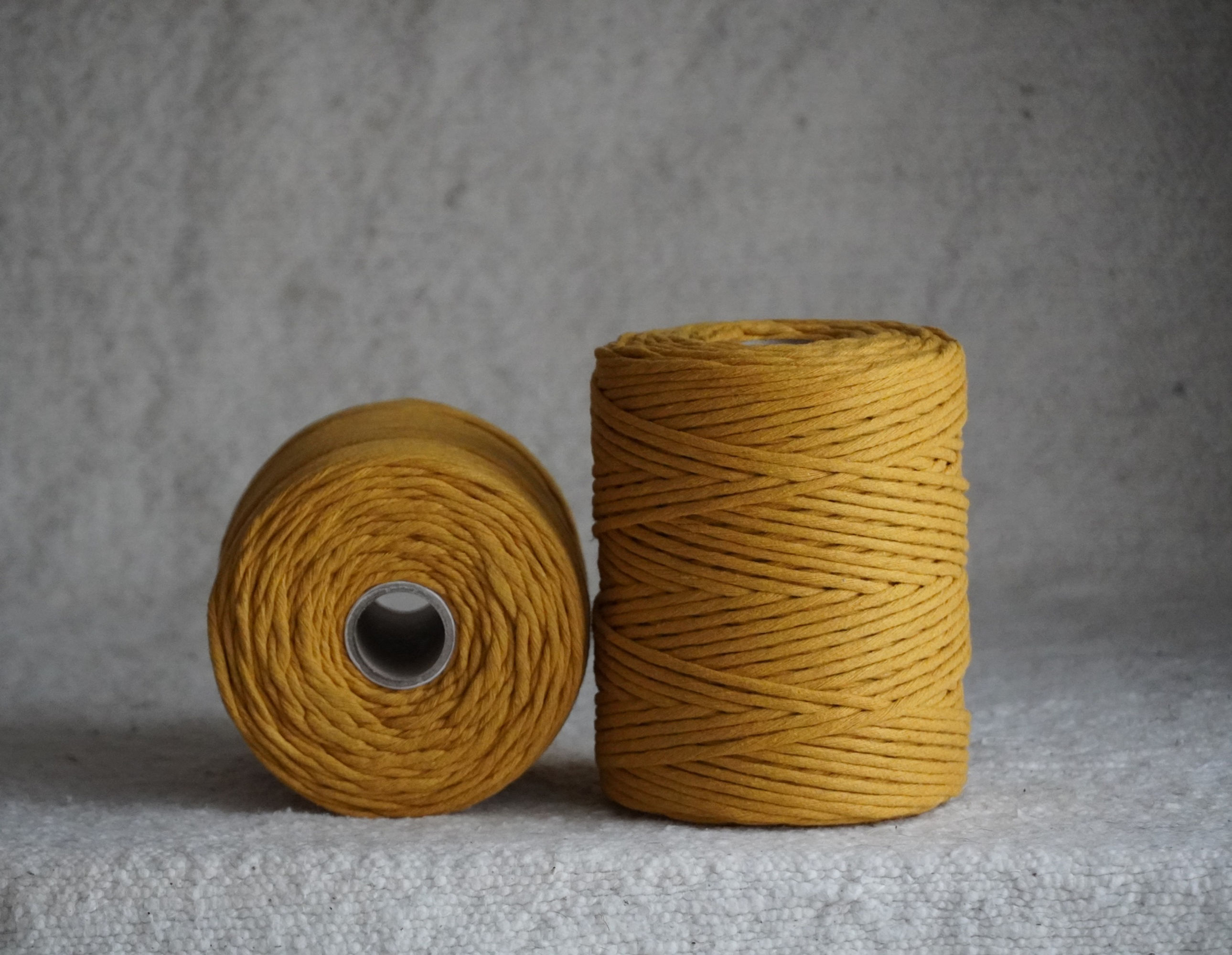 Recycled Cotton Single Twist - Mustard