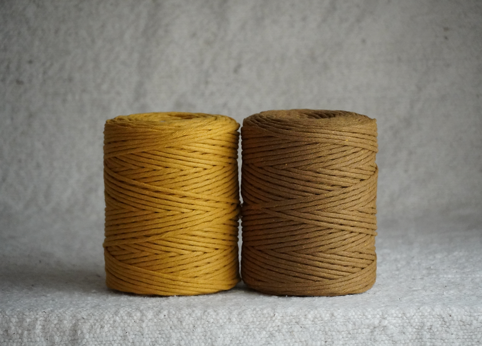 Thumbnail: Recycled Cotton Single Twist - Mustard