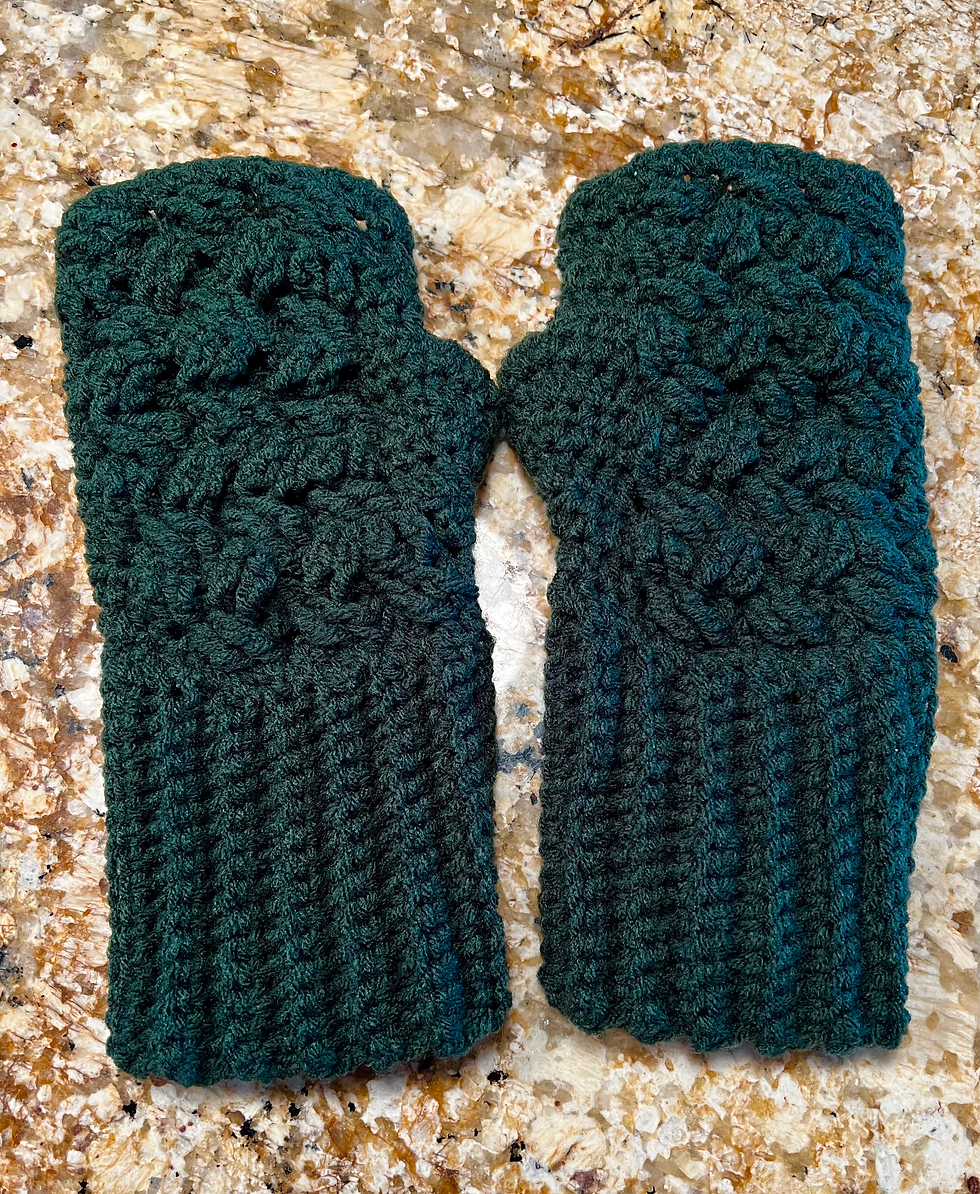 Thumbnail: Celtic Weave Fingerless Gloves