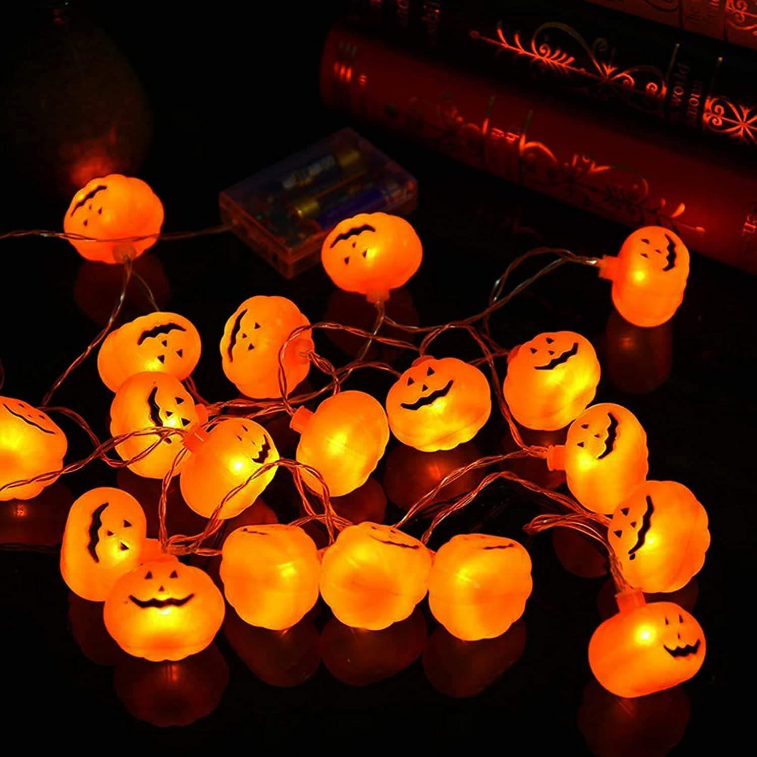 Halloween String Lights, 3M 20 LED Pumpkin String Lights