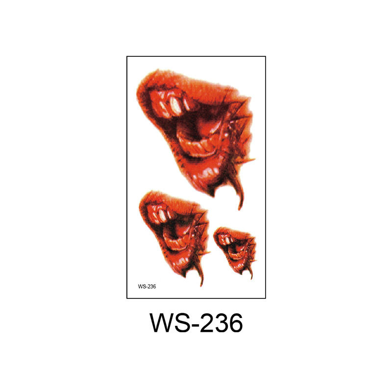 Thumbnail: Halloween Scars Temporary Tattoos-10 Sheets