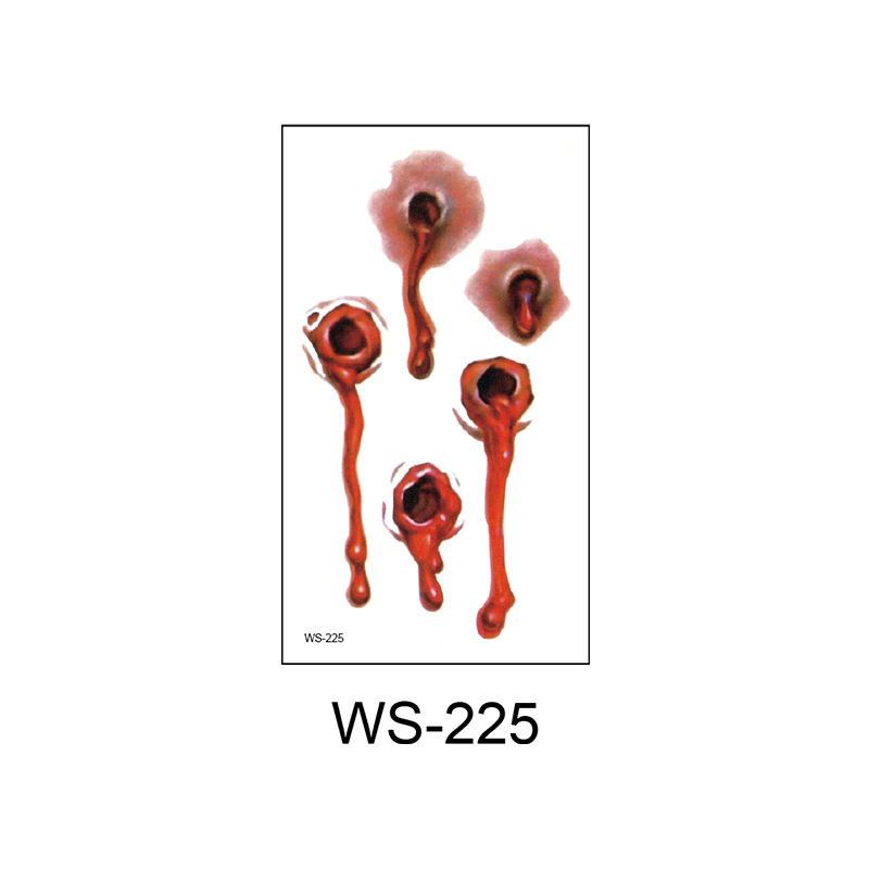 Thumbnail: Halloween Scars Temporary Tattoos-10 Sheets
