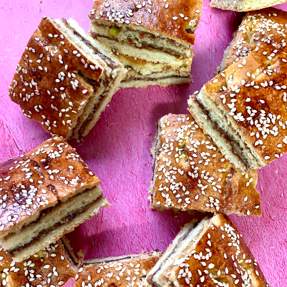 halvah chocolate cake