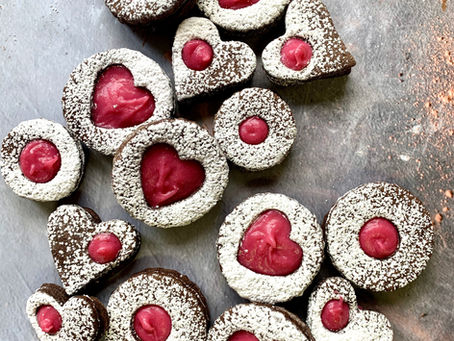 עוגיות שוקולד תות