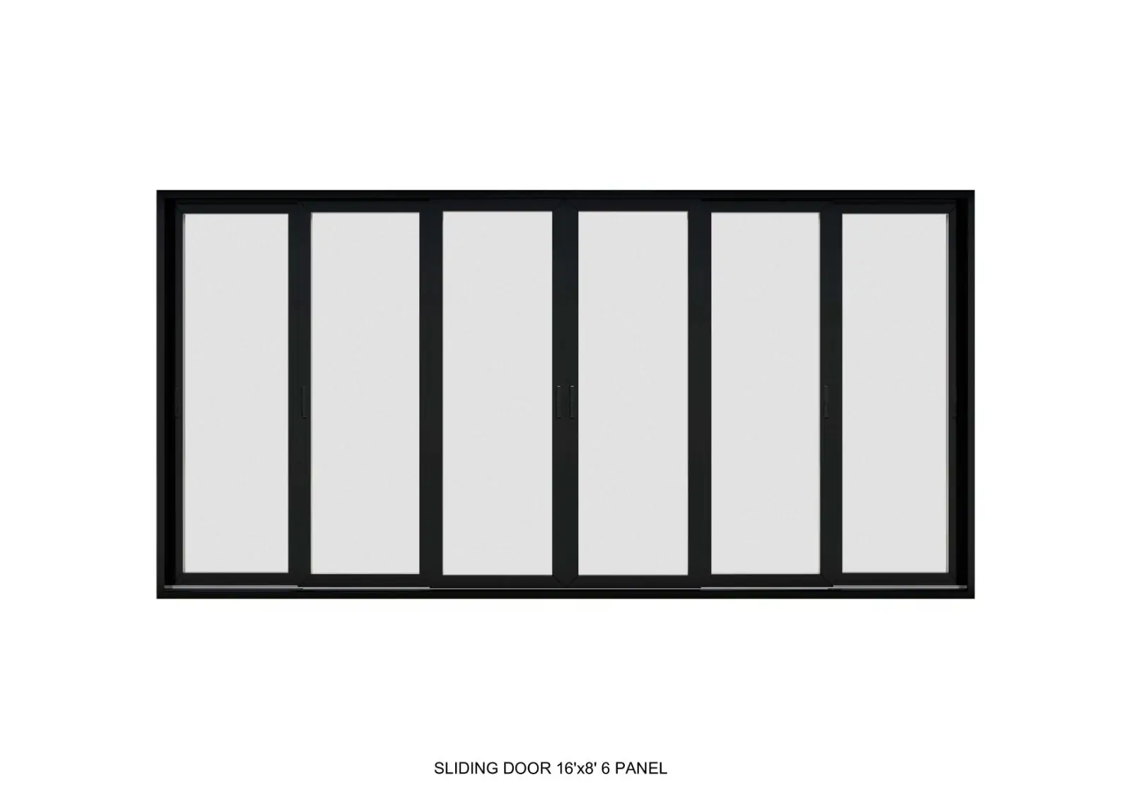 Aluminum Bi-Fold Patio Door - 6 Panel | 192" x 96" | 16'x8'