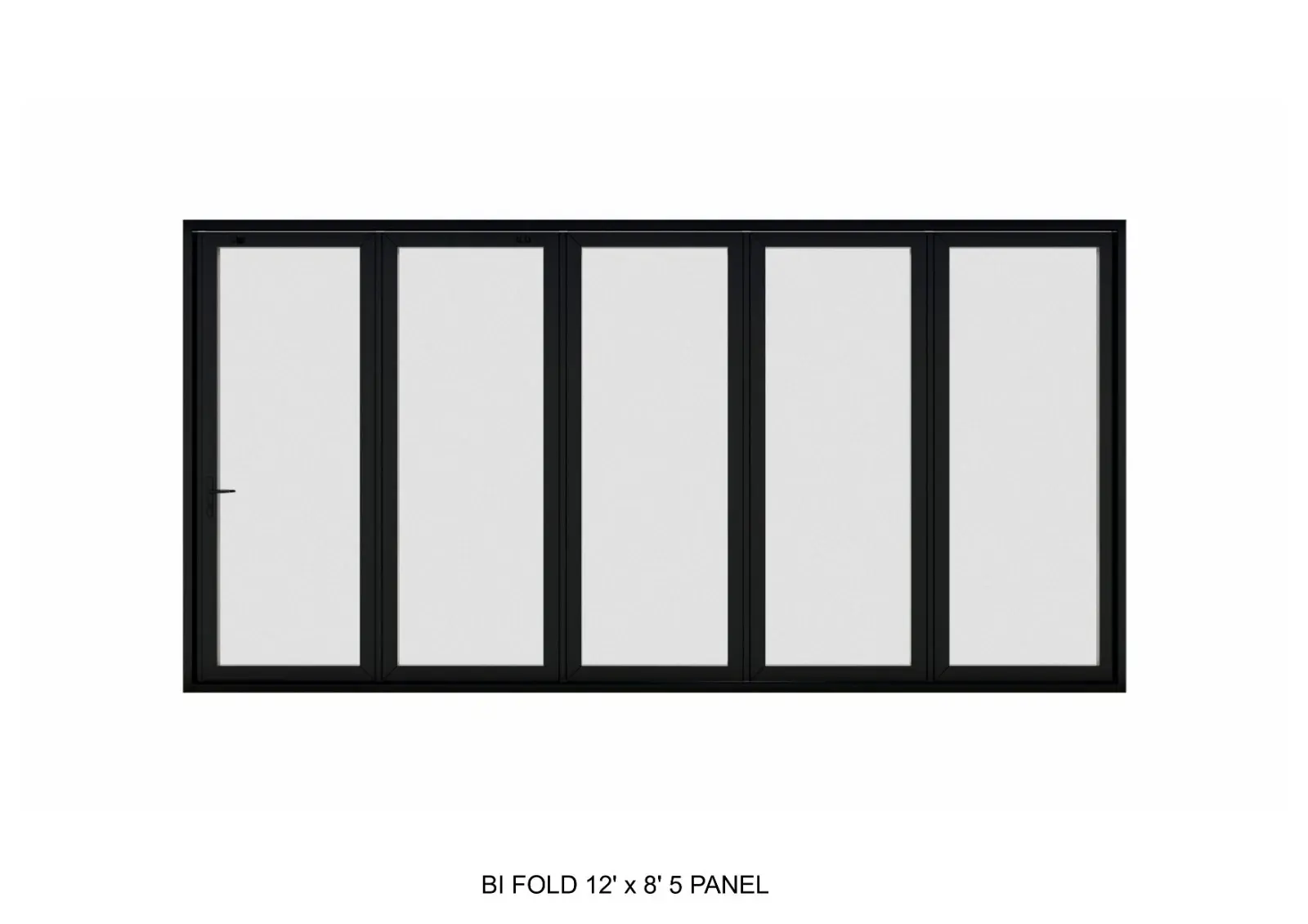 Aluminum Bi-Fold Patio Door - 5 Panel | 144" x 96" | 12' x 8'