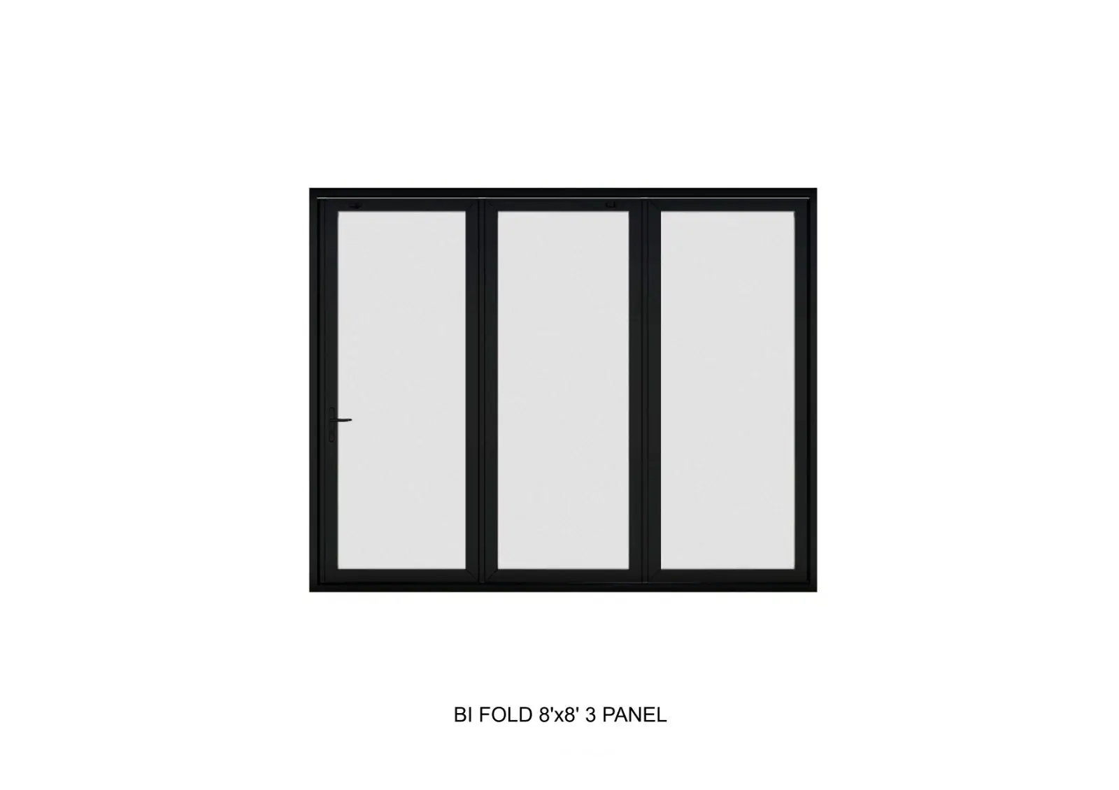 Aluminum Bi-Fold Patio Door - 3 Panel | 96" x 96" | 8' x 8'