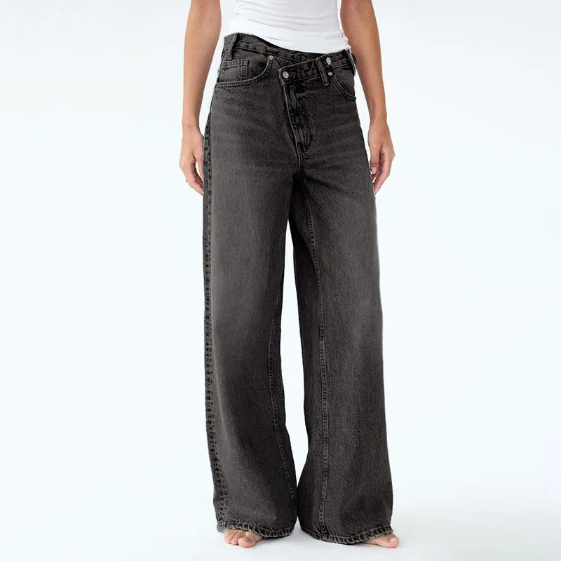 Retro High Waisted Black Jeans