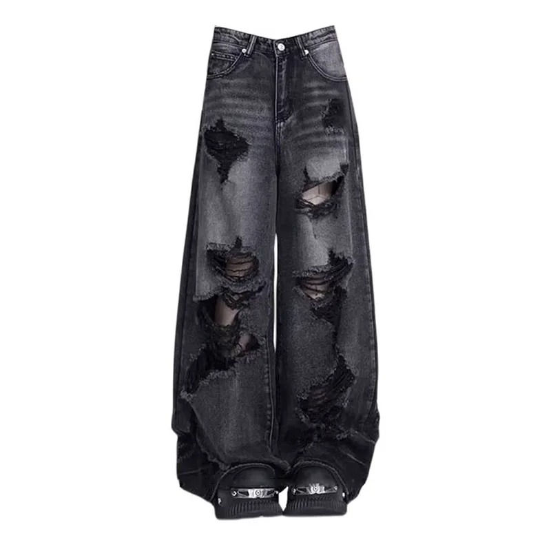 Ripped Wide Leg Pants