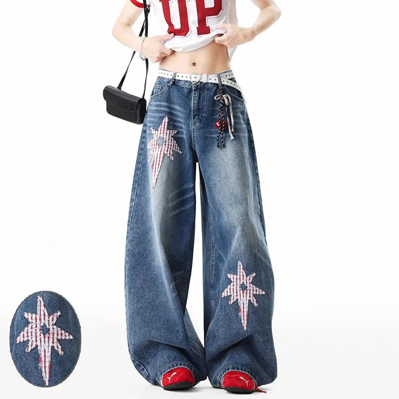 Star Wide Leg Jeans