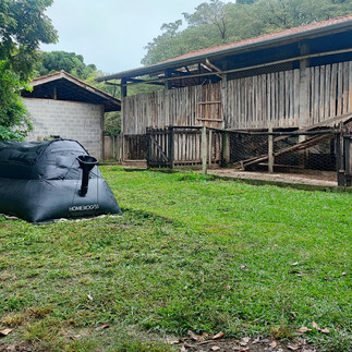 Biodigestor instalado e ativado na Capril do Bosque