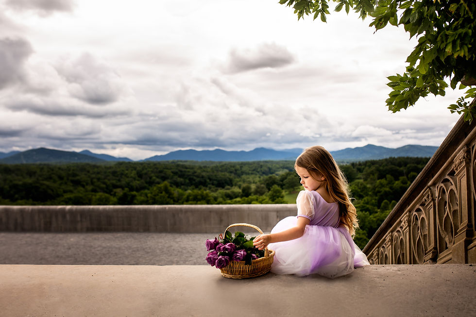 Valerie Eidson, Day Dream Photos, Asheville Family Photography, Biltmore Estate, Kids Photography, Magic of Childhood, Rapunzel Princess Dress