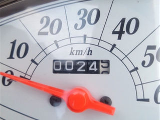 スクーターのメーターが3週目に突入