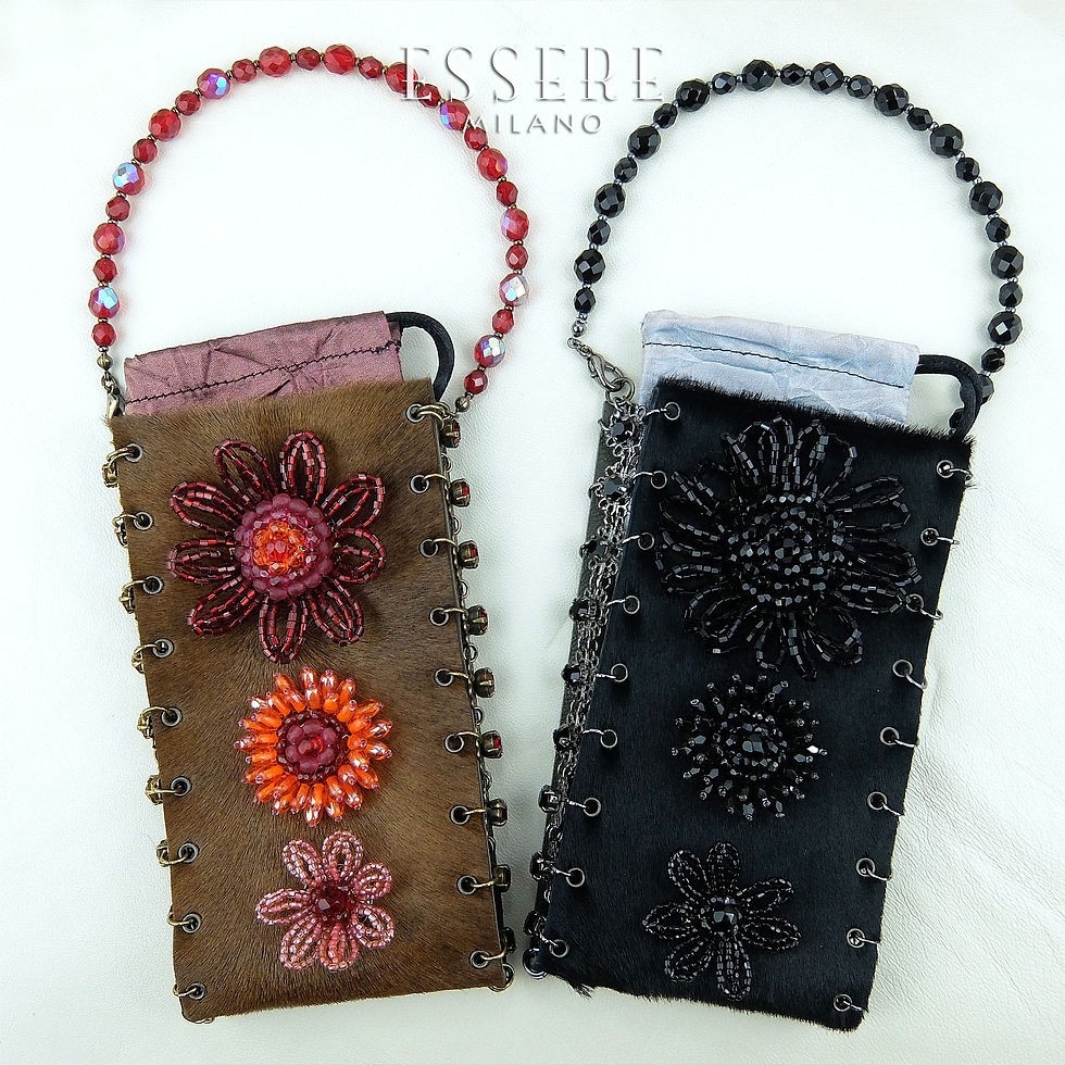 Flower Motif Pochette for Eyeglass