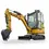 Miniaturbild: Minibagger Caterpillar 301.7 CR gebraucht mit 7 Betriebsstunden und Zubehör in nahezu neuwertigem Zustand