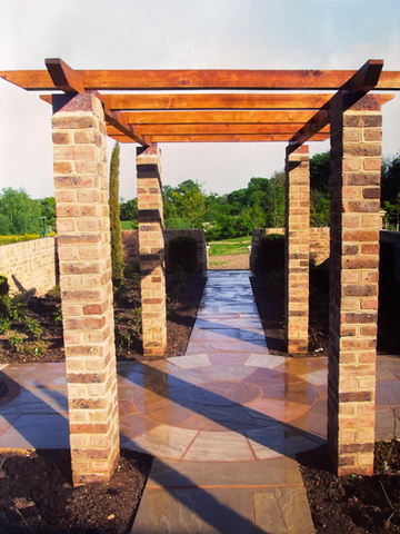 Rose Pergola before gates