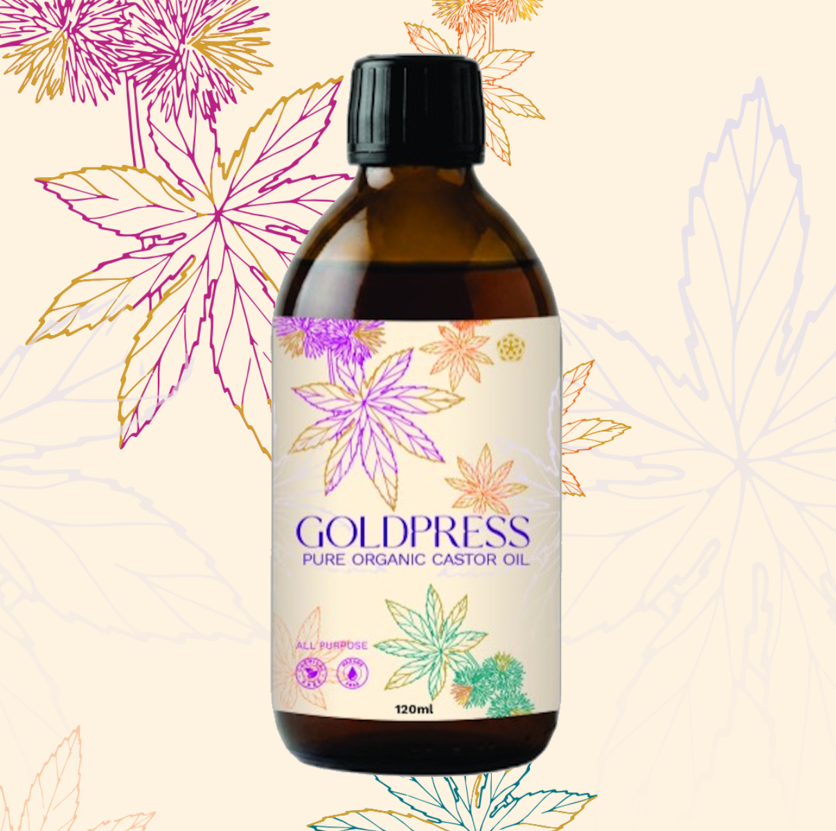The Everyday Ritual - GOLDPRESS™ 100% Pure Organic Castor Oil - 100/120ml