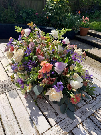 Funeral Spray by Abbey Meadow Flower Co