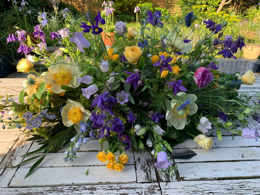 Funeral Spray by Abbey Meadow Flower Co