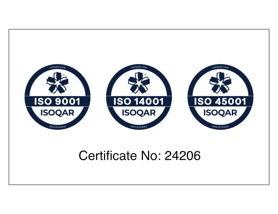 Richard Soan Roofing Services are ISO 9001, 14001 & 45001 certified