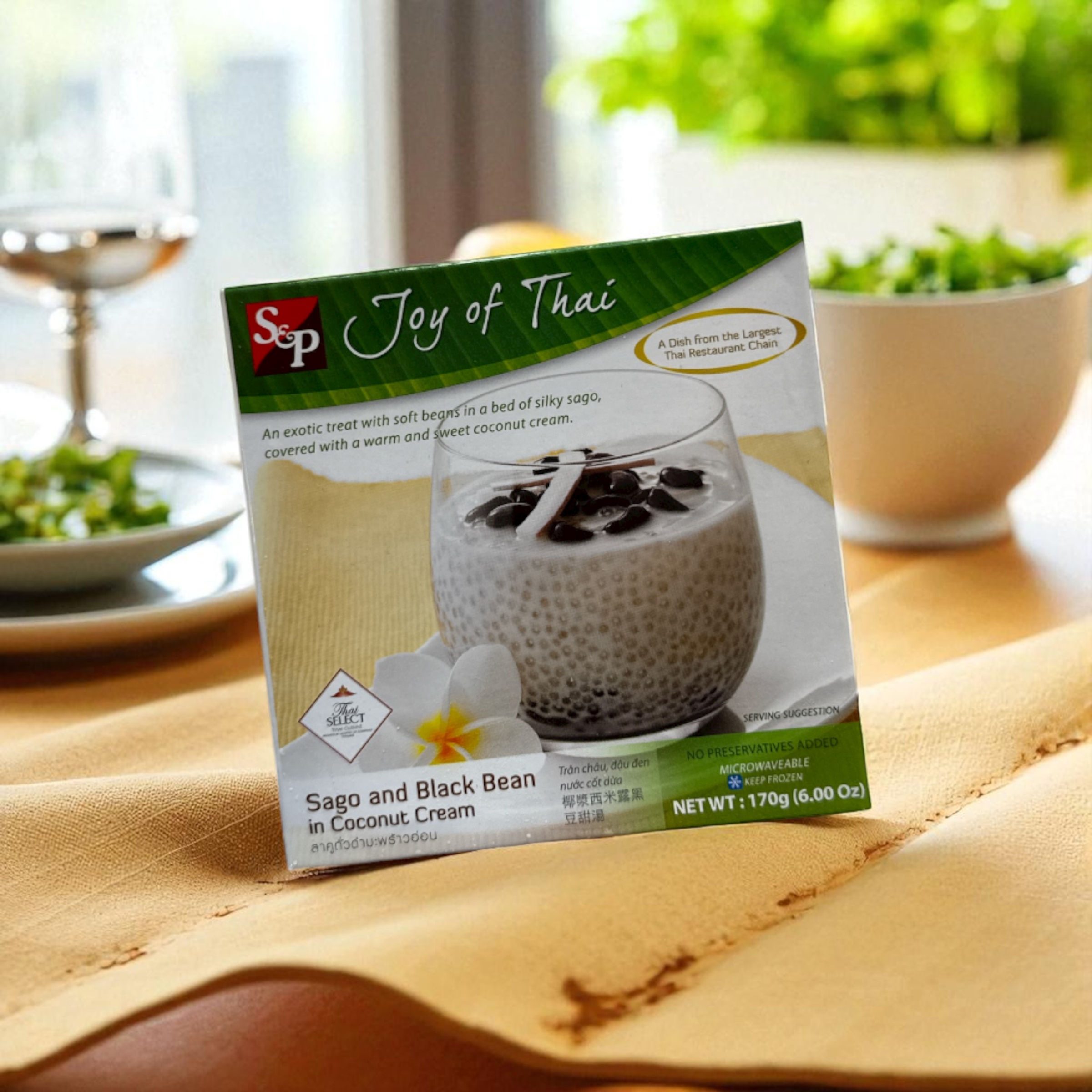 Sago and Black beanin Coconut Cream