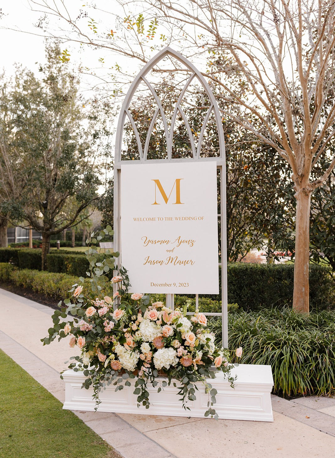 Cathedral Welcome Sign Display