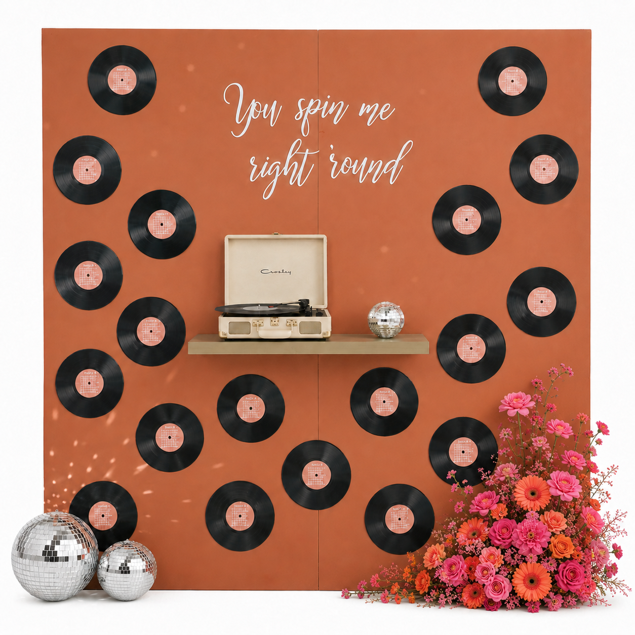 Colored Record Wall (Customizable)