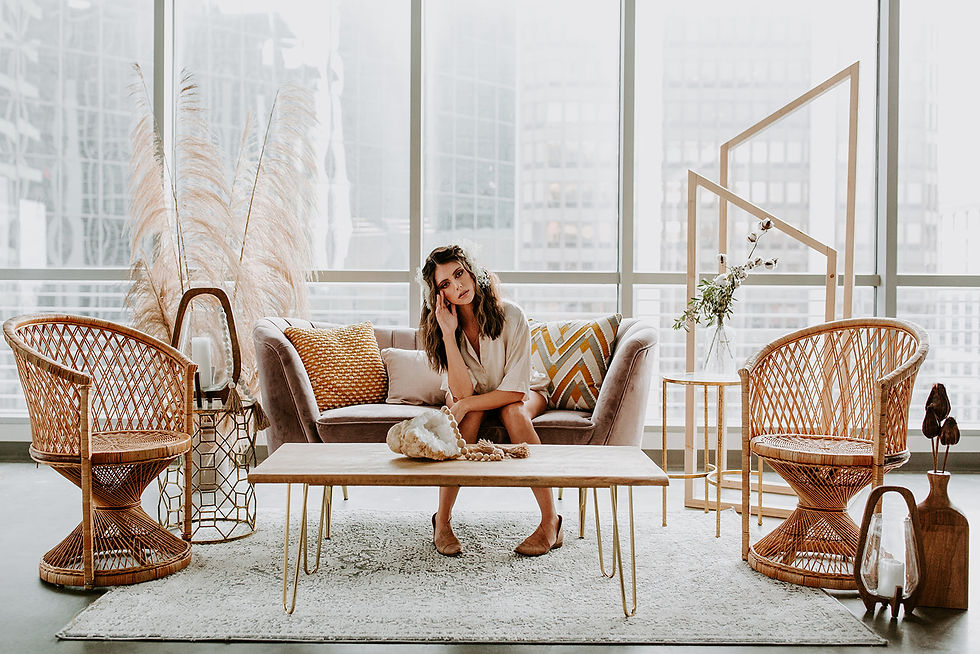 Thumbnail: Jaclyn Blush Velvet Loveseat