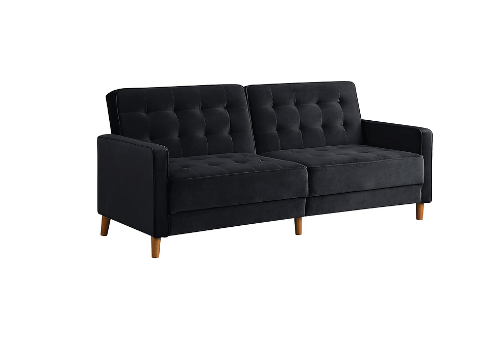 Thumbnail: Sterling Black Velvet Sofa