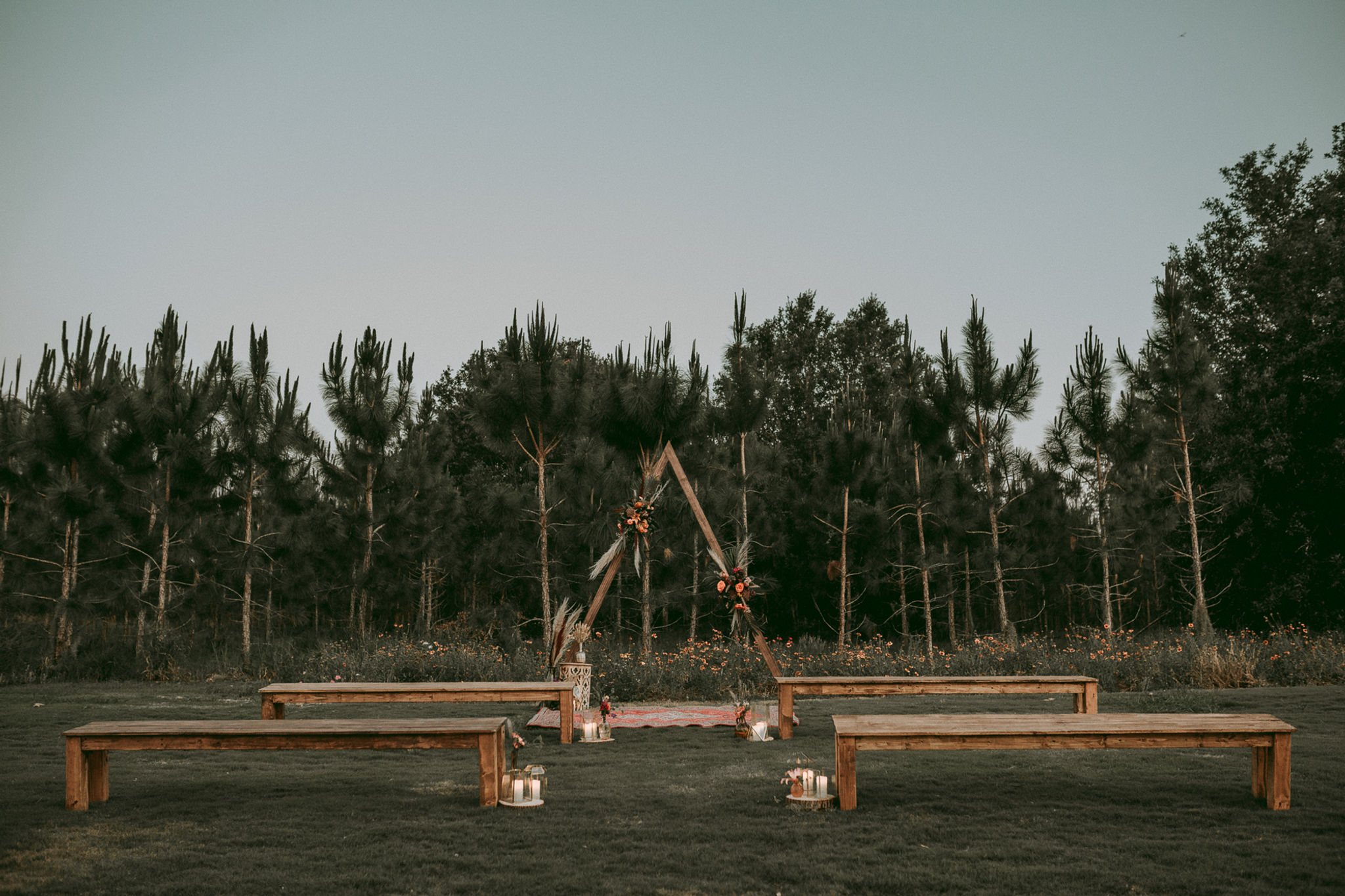 Farm Wood Dining & Ceremony Benches