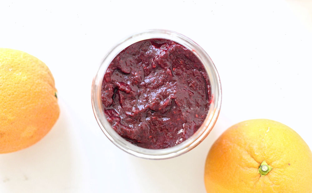 Compote de fruits rouges à l'orange sans sucre ajouté