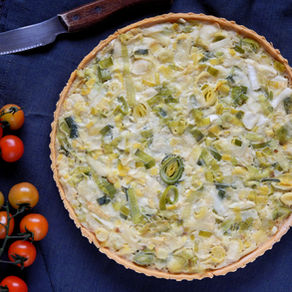 Tarte aux poireaux vegan & sans gluten