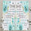 Thumbnail: 2pcs Verse Curtains with Trust in the Lord Scripture (Psalm 23) - Turquoise Blue