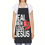 Thumbnail: 1pc Real Men Love Jesus Christ Religious Apron with Cross & Heart Print - Sleeve