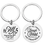 Thumbnail: 1pc Stainless Steel Inspirational Bible Verse Keychain - "Be Still and Know" Psa