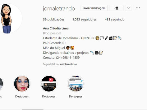 Estudante compartilha rotina do curso de jornalismo
